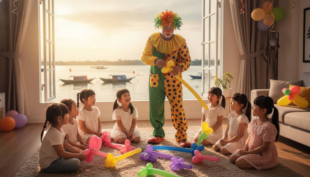Giá Thuê Chú Hề Vặn Bóng Tại Nhà Bè